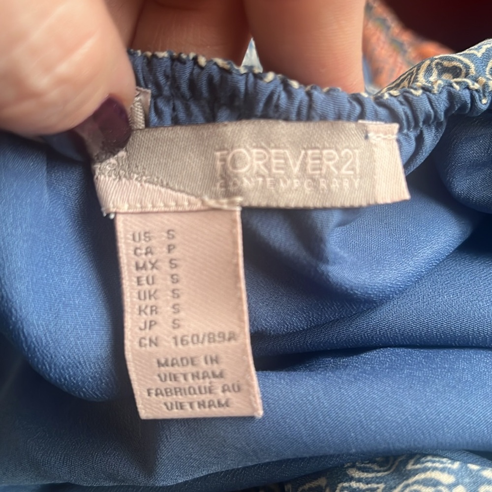 Blue Sundress Forever 21 - Picture 6 of 6